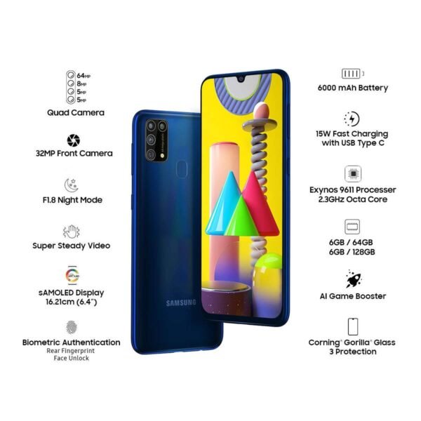 Samsung Galaxy M31 Ocean Blue 128 GB - 图片 4