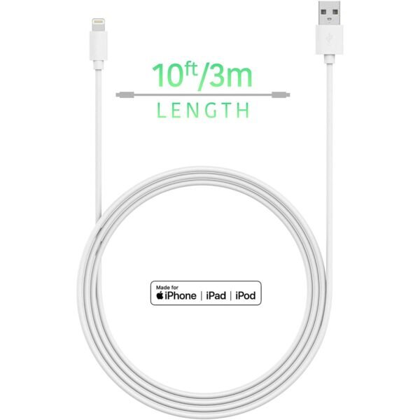 TalkWorks iPhone Charger Lightning Cable 10ft Long - 图片 2