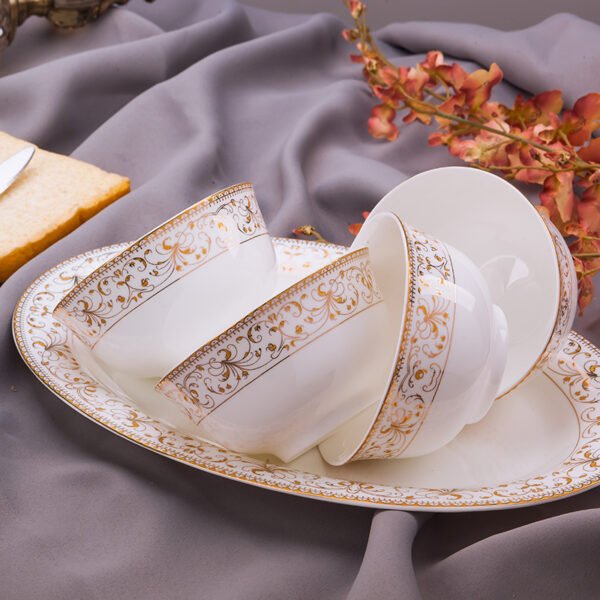 Nine-colored deer calling 16 heads family banquet porcelain - 图片 5